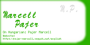 marcell pajer business card